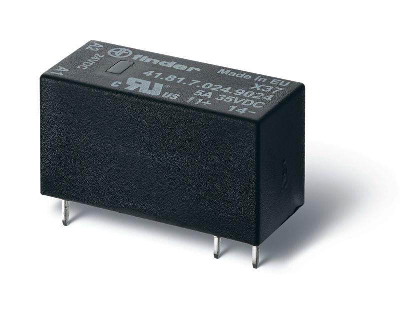 реле миниатюрное низкопрофильн. твердотельн. монтаж на печатную плату выводы с шагом 5мм выход 3а (240в ac) / вход 24в dc влагозащ. rtiii finder 418170248240 от BTSprom.by