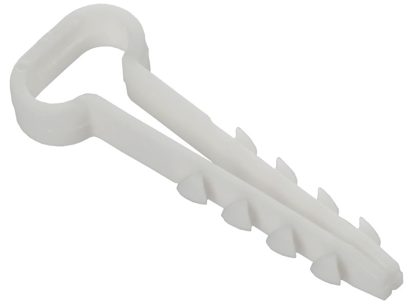 дюбель-хомут 12х6мм для плоского кабеля нейлон бел. (уп.100шт) generica udh14-12-05-100-k01-g от BTSprom.by