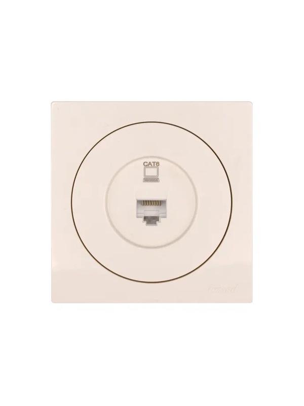  Розетка компьютерная СП OSEN RJ45 кат.6 механизм сл. кость LEZARD 743-9088-140 фото в каталоге от BTSprom.by