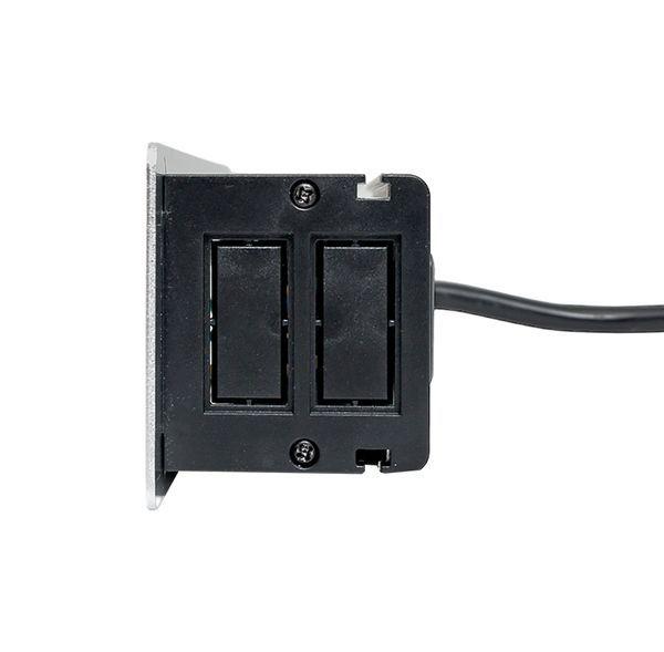  Блок розеточный встраиваемый настольный 8 модулей C-Line EKF cl-vnbin-8-s фото в каталоге от BTSprom.by