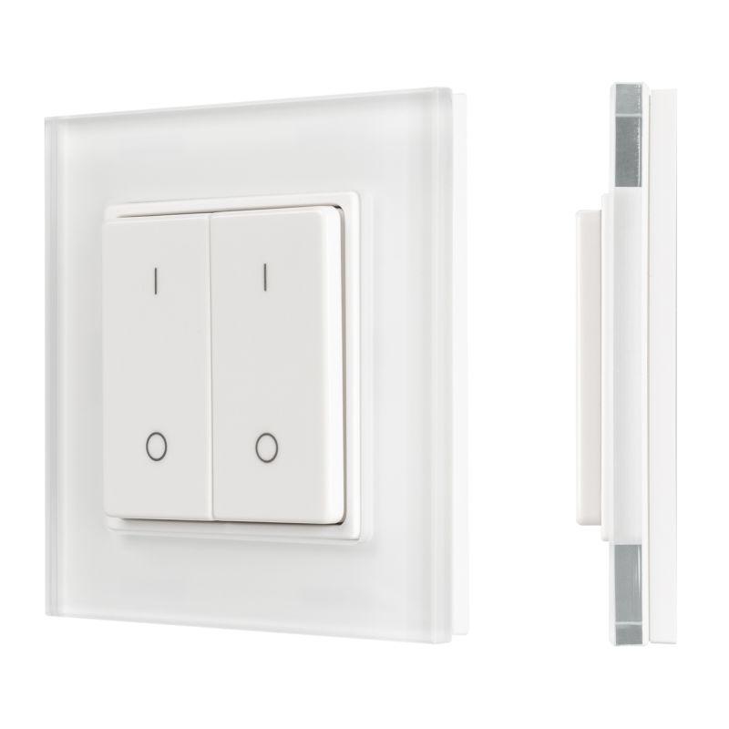 панель smart-p47-dim-g-suf (3в 2 зоны knob 2.4g) пластик arlight 032984 от BTSprom.by