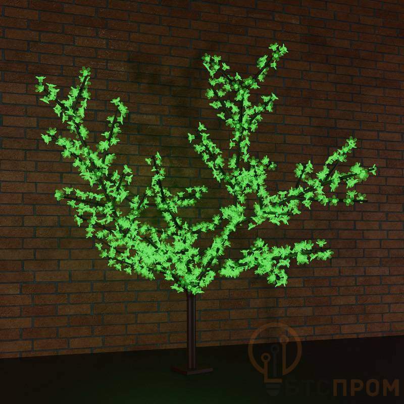  Светодиодное дерево Сакура, H=1,5м, D=1,4м, 2592 диода, RGB - поставка под заказ фото в каталоге от BTSprom.by
