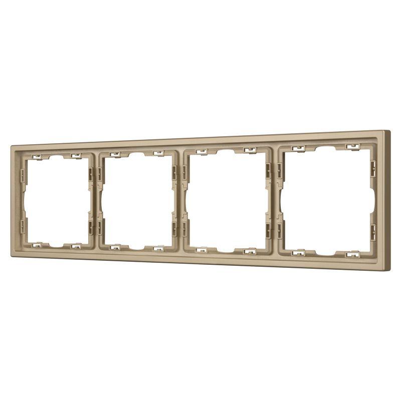 рамка 4-м frm-nobe-sfpl-4-gd пластик. зол. arlight 054225 от BTSprom.by