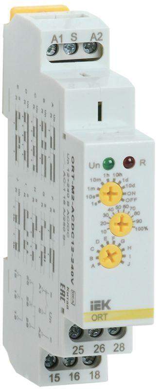 реле времени многофункц. ort 2 контакта 12-240в ac/dc iek ort-m2-acdc12-240v от BTSprom.by