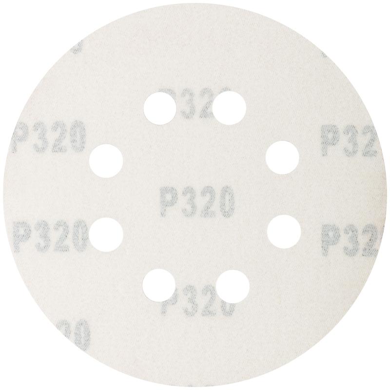  Набор кругов абразивных шлифовальных перфорированных на ворсовой основе под "липучку" Р320 125мм (уп.5шт) Profi Cutop 85-626 фото в каталоге от BTSprom.by