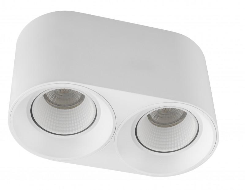 светильник накладной ip20 10вт gu5.3 led бел./бел. пластик denkirs dk3096-wh от BTSprom.by