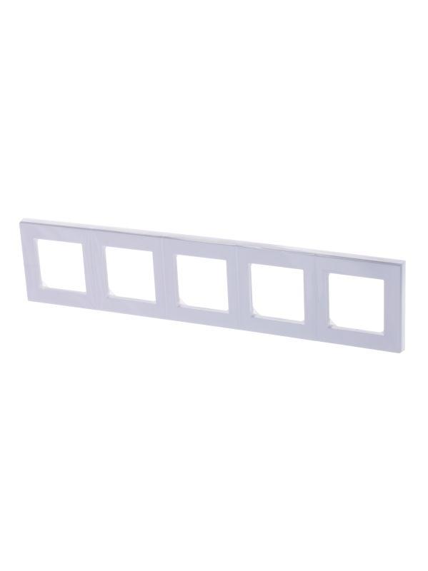 рамка levit 5п бел./ледяной abb 2chh015050a6001 от BTSprom.by