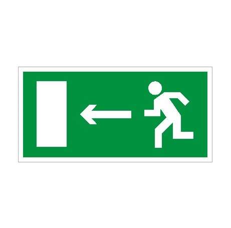 пиктограмма "выход налево" пэу 001 280х162 рс-i ст 2502001080 от BTSprom.by