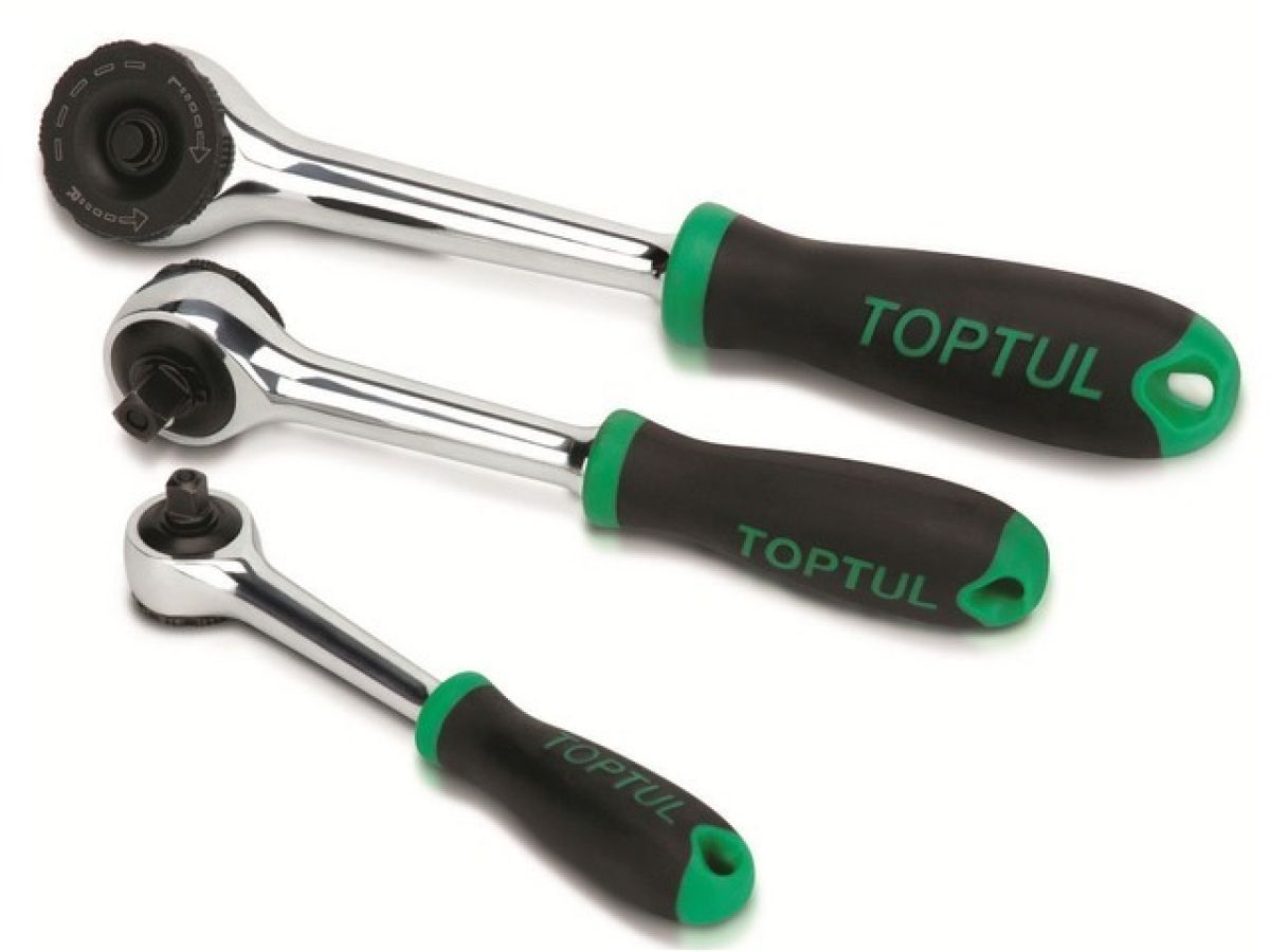 трещотка 3/8" безредукторная 200мм toptul cjbt1220 от BTSprom.by