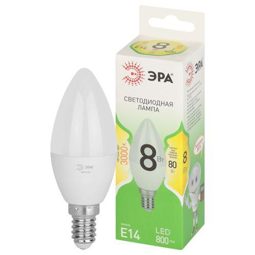 лампа светодиодная green line b35-8w-830-e14 gl 8вт свеча 3000к свет тепл. e14 эра б0067133 от BTSprom.by