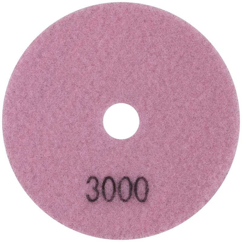  Круг шлифовальный алмазный гибкий АГШК (липучка) влажное шлифование 100мм Р3000 FIT 39847 фото в каталоге от BTSprom.by