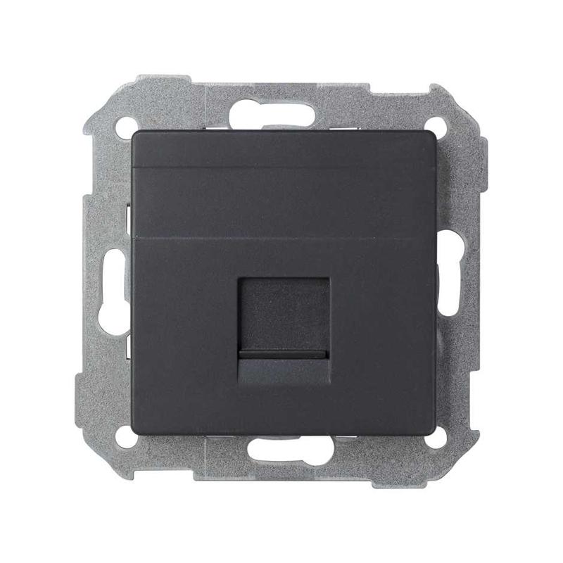адаптер на 1 rj45 коннектор simon82 графит 82005-38 от BTSprom.by