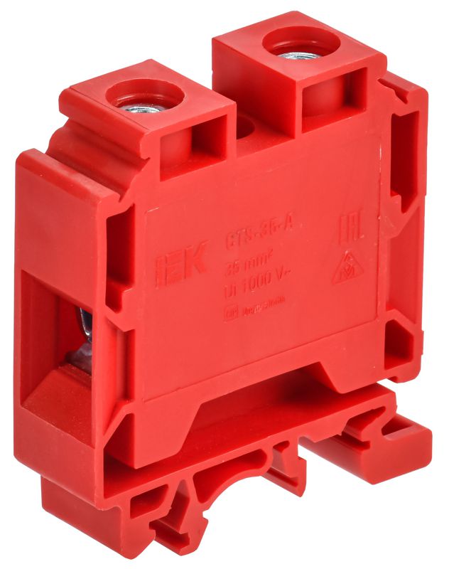 клемма винтовая cts с шестигран. 35кв.мм красн. armafix iek af-ct10-01-k04-035 от BTSprom.by