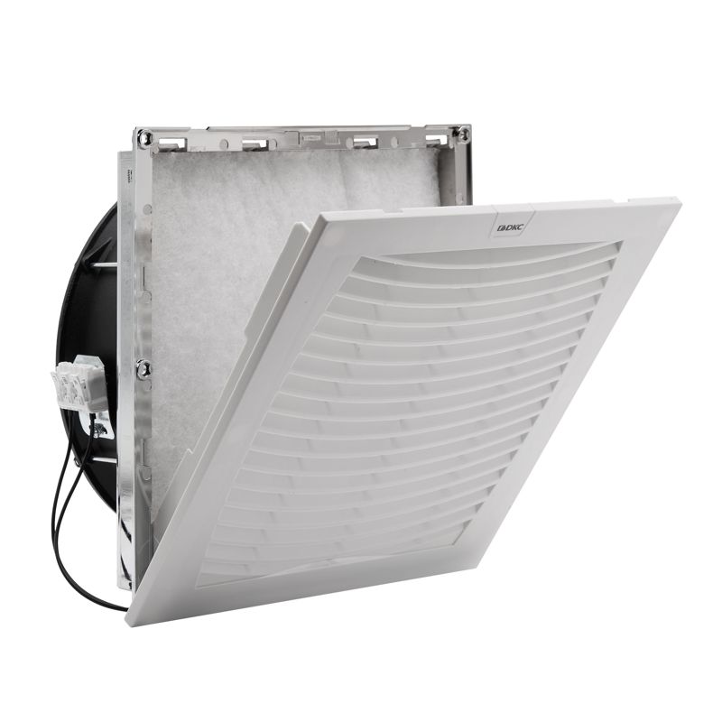  Вентилятор с фильтром ЭМС 500куб.м/ч 115В AC 255х255мм IP54 DKC R5MCV25115 фото в каталоге от BTSprom.by
