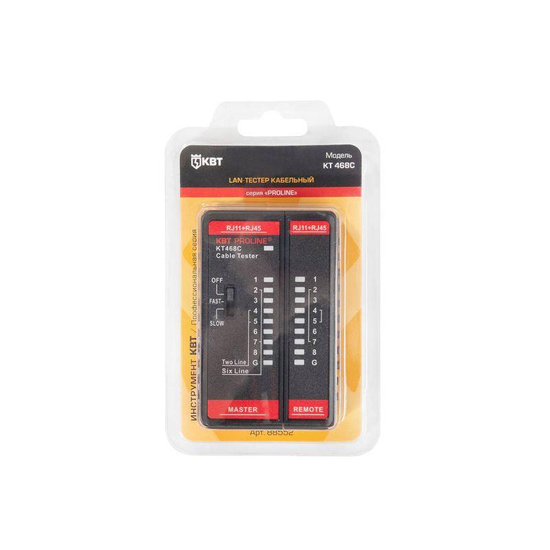 LAN-тестер кабельный KT 468C PROLINE КВТ 88552 фото в каталоге от BTSprom.by