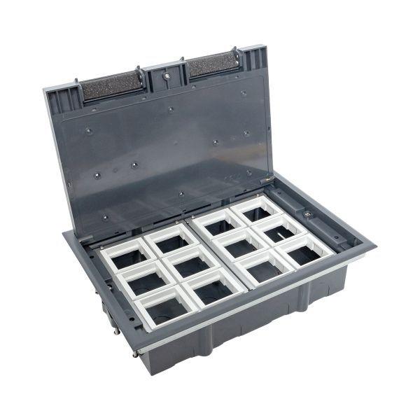  Лючок напольный с изменяемой глубиной C-Line 24 с приборной рамкой EKF cl-ln-k-24 фото в каталоге от BTSprom.by