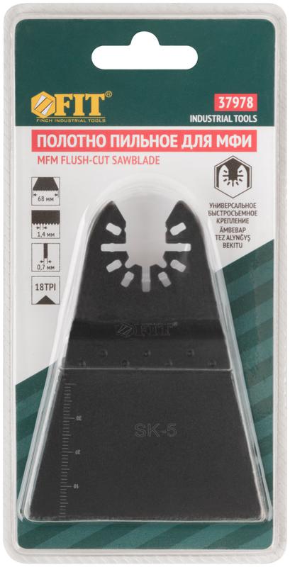  Полотно пильное фрезерованное ступенчатое сталь SK-5 68х0.7мм FIT 37978 фото в каталоге от BTSprom.by