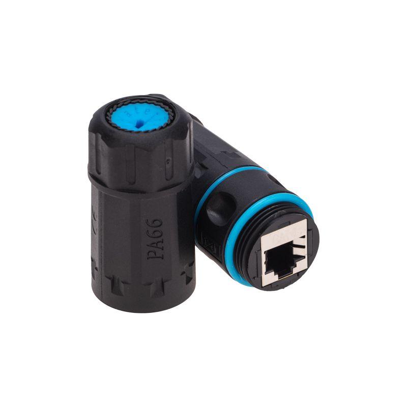  Адаптер проходной индустриальный RJ-45(8P8C) FTP кат.6 IP68 уличный Rexant 02-0283 фото в каталоге от BTSprom.by