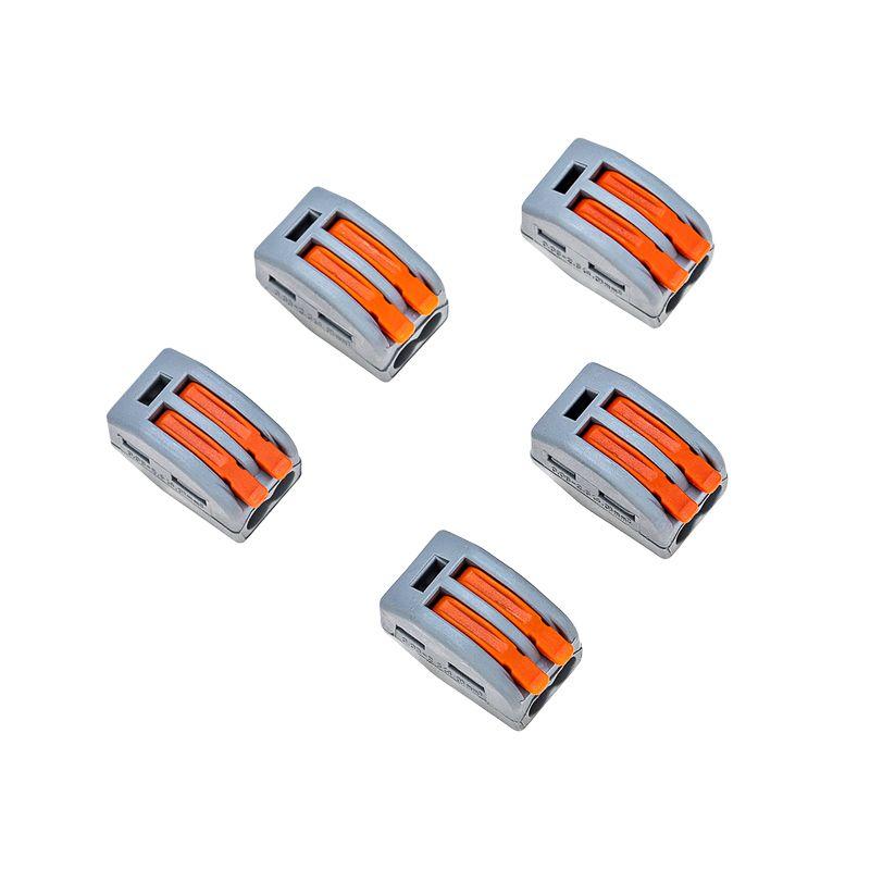  Клемма соединительная многоразовая 2-х проводная 0.08-4кв.мм сер. (блист.5шт) Rexant 06-0200-A5 фото в каталоге от BTSprom.by