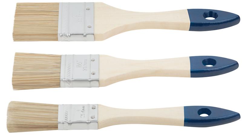  Кисть флейцевая синяя ручка набор 3шт(1дюйм 1.5дюйм 2дюйм) FIT 01501 фото в каталоге от BTSprom.by