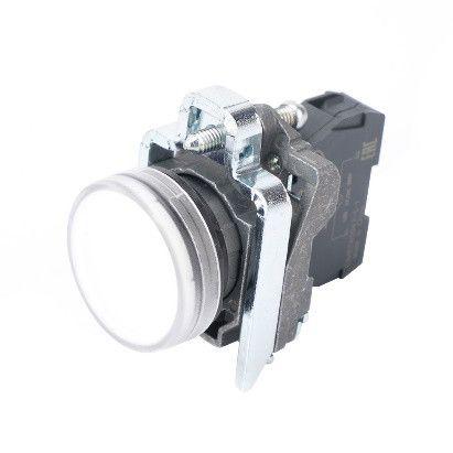 лампа светосигнальная d22мм 230-240в ac бел. в сборе se sb4bvm1 от BTSprom.by