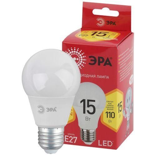 лампа светодиодная red line led a60-15w-827-e27 r 15вт a60 груша 2700к тепл. бел. e27 эра б0046355 от BTSprom.by