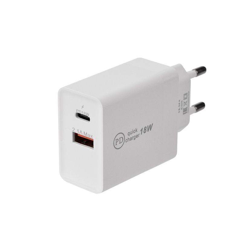 устройство зарядное сетевое для iphone/ipad type-c + usb 3.0 с quick charge бел. rexant 16-0278 от BTSprom.by
