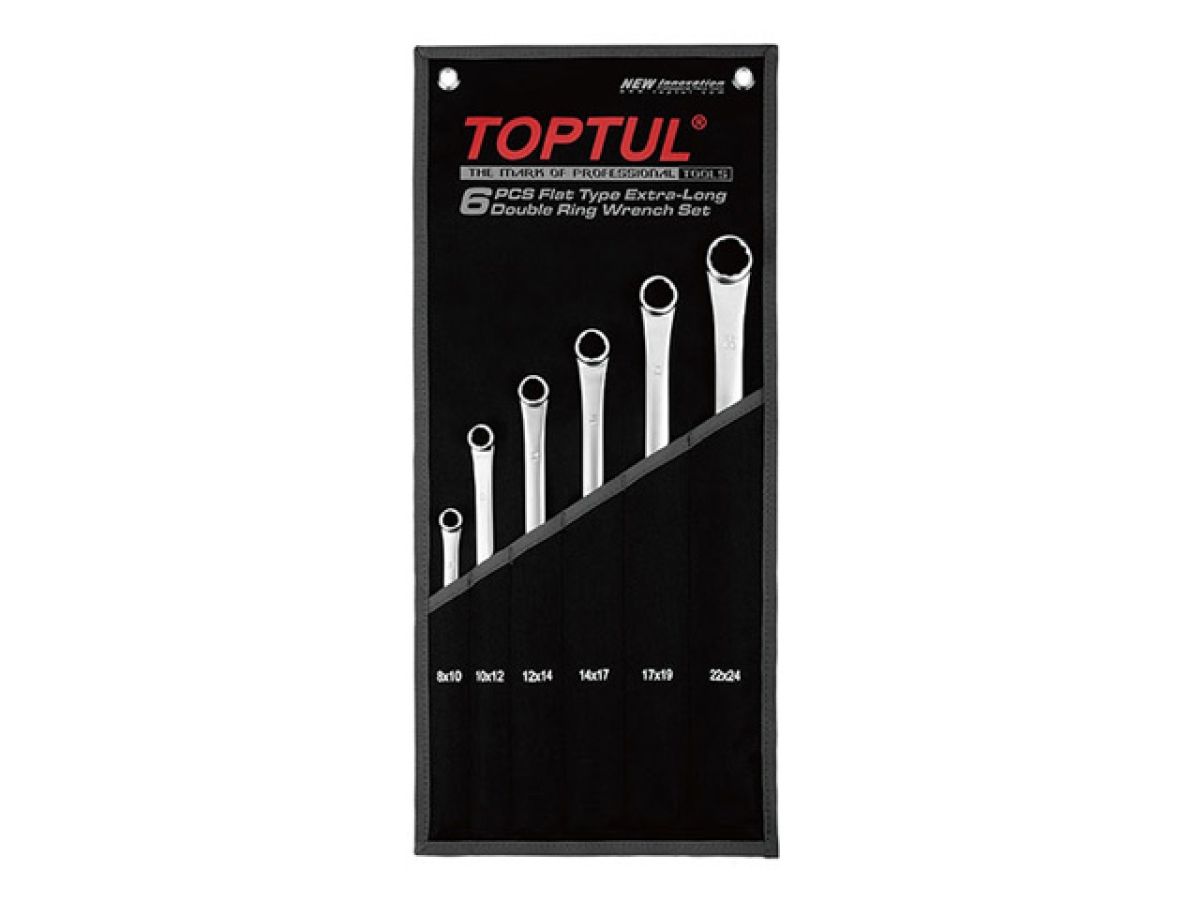 набор ключей накидн. 8-24мм extra long 6шт toptul gpap0602 от BTSprom.by