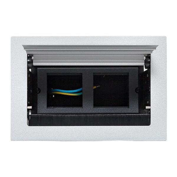  Лючок встраиваемый настольный 4 модуля C-Line EKF cl-vnl-4-s фото в каталоге от BTSprom.by