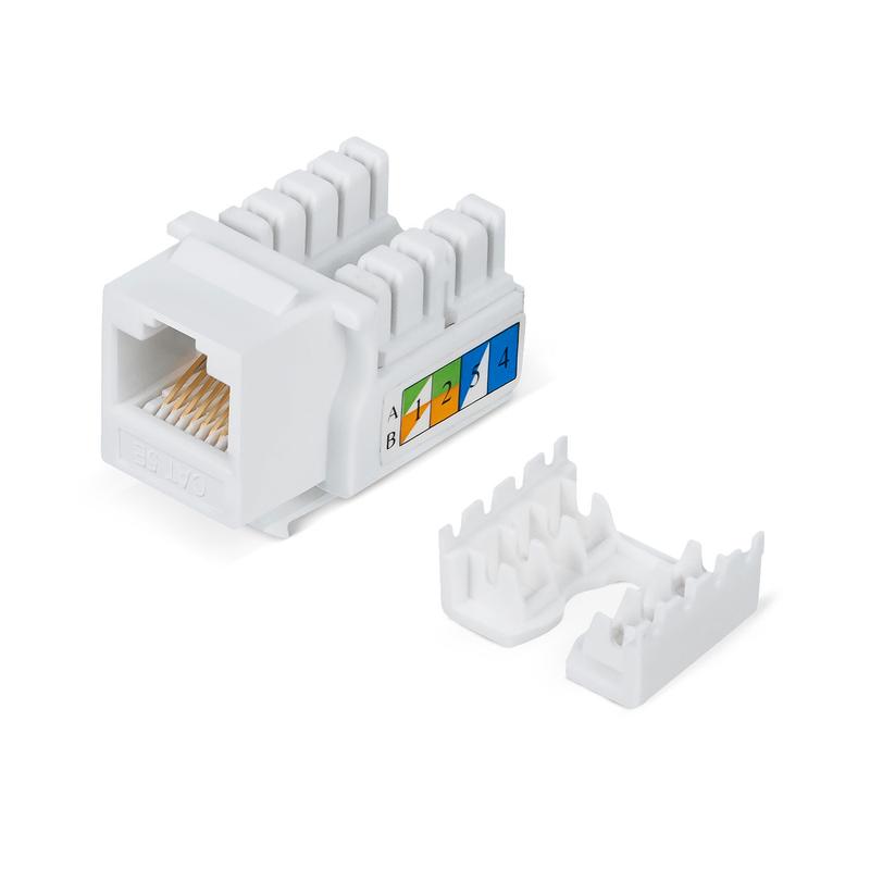вставка keystone jack rj45 кат.5e неэкранир. wr-kj-rj45-c5e-90 90град. заделка тип 110 бел. wrline 505212 от BTSprom.by