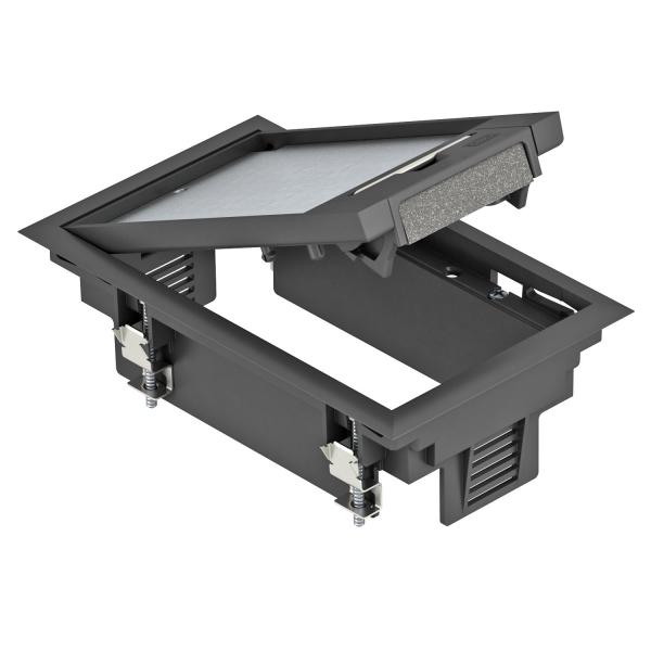 лючок универс. 3хmodul45 полиамид ges2 u 9011 черн. obo 7405120 от BTSprom.by