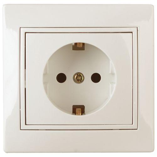 розетка 1-м сп plano 1-202-02 16а ip20 250в 2p+e schuko сл. кость intro б0053876 от BTSprom.by