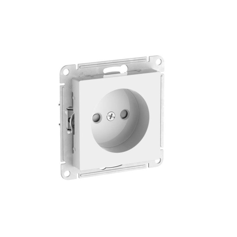 розетка atlasdesign 16а без заземл. защ. шторки быстрозажим. клем. механизм бел. se atn000149s от BTSprom.by