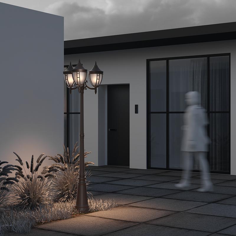  Светильник Rivoli 3х60Вт E27 IP44 садово-парковый Maytoni O026FL-03B фото в каталоге от BTSprom.by