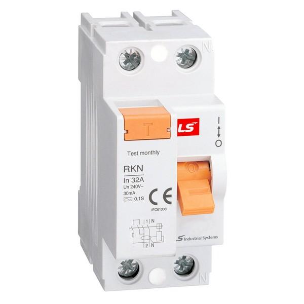 выключатель диф. нагрузки (узо) rkn 2p 40а 300ма ls electric 062203078b от BTSprom.by