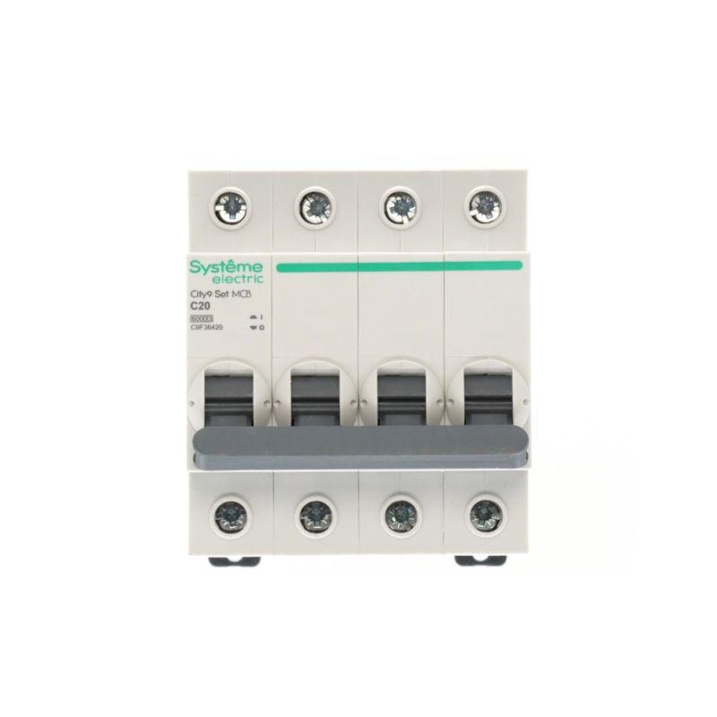  Выключатель автоматический 4п City9 Set (АВ) С 20А 6кА 400В SE C9F36420 фото в каталоге от BTSprom.by