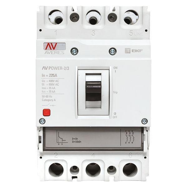  Выключатель автоматический 3п 225А 35кА AV POWER-2/3 TR AVERES EKF mccb-23-225-TR-av фото в каталоге от BTSprom.by