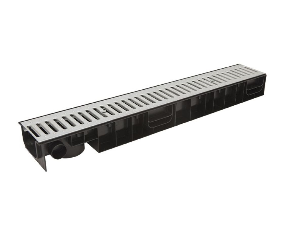 лоток standart 100.95 h99  с решеткой стальной, ecoteck, рб (кл. а15) ди16505000 от BTSprom.by