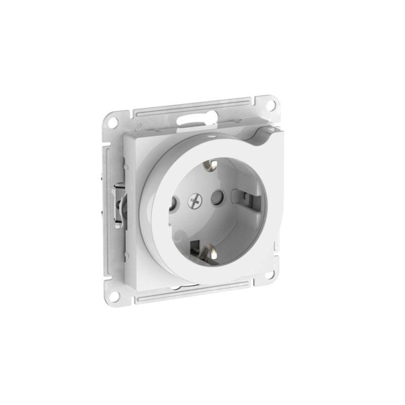 розетка atlasdesign 16а с заземл. защ. шторки с выталк. быстрозажим. клем. механизм бел. se atn000147s от BTSprom.by