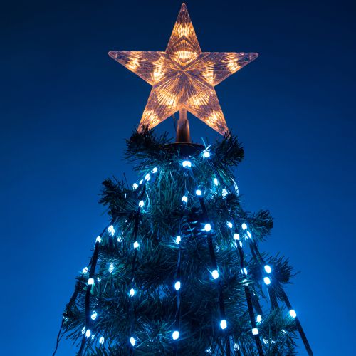  Гирлянда светодиодная "Нить со звездой на елку" 1.5м RGB управление через мобильное приложение ERASG -03 Эра Б0060434 фото в каталоге от BTSprom.by