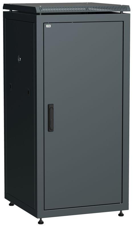 шкаф сетевой 19дюйм linea n 18u 600х800мм металлическая передняя дверь черн. itk ln05-18u68-m от BTSprom.by