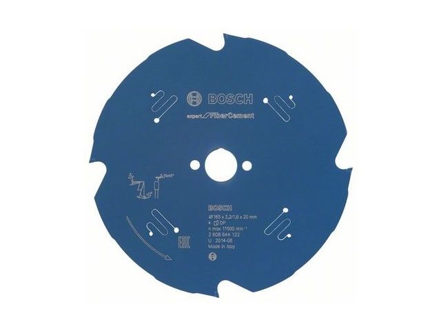 диск пильный 165х20 мм 4 зуб. по фиброцементу expert for fiber cement bosch (твердоспл. зуб) 2608644122 от BTSprom.by