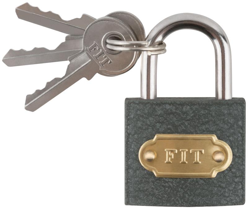 замок навесной железный 32х28мм стальная дужка 5мм fit 67132 от BTSprom.by