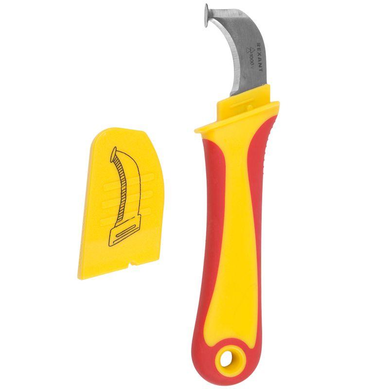  Нож монтажника нержавеющая сталь с "пяткой" Rexant 12-4935 фото в каталоге от BTSprom.by