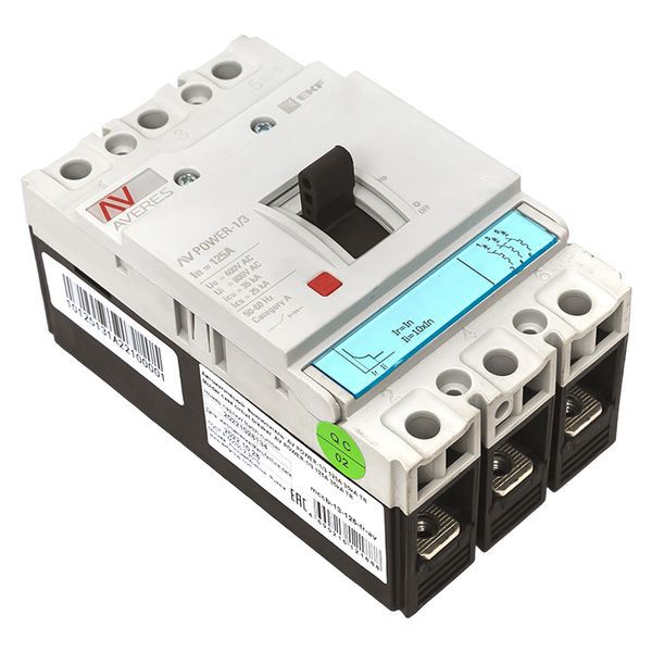  Выключатель автоматический 3п 125А 35кА AV POWER-1/3 TR AVERES EKF mccb-13-125-TR-av фото в каталоге от BTSprom.by