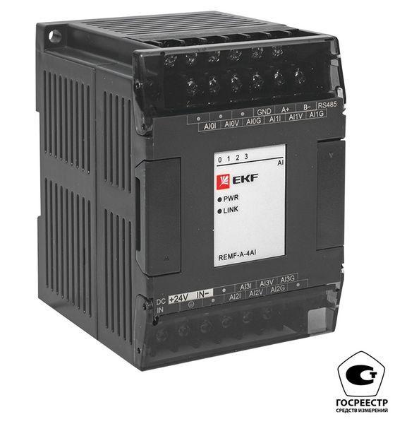 модуль аналогового ввода remf 4 pro-logic (с поверкой) ekf remf-a-4ai-v от BTSprom.by