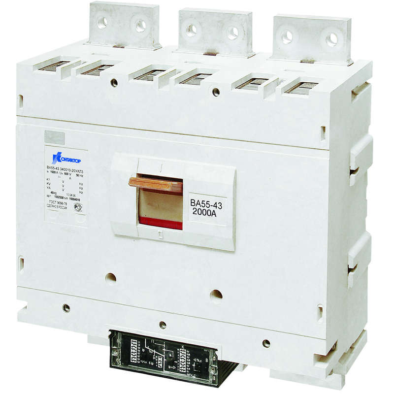 выключатель автоматический 3п 1600а ва56-43-301110-20 ухл3 690в контактор 1021833 от BTSprom.by