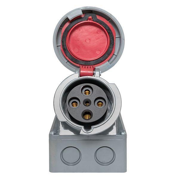  Розетка стационарная наружная 1342 3Р+РЕ 63А 380В IP67 PROxima EKF ps-1342-63-380 фото в каталоге от BTSprom.by