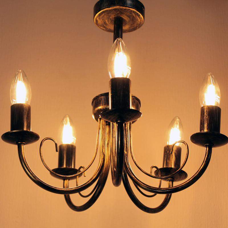  Светильник "Рустика" 253 бронза НСБ 01-5х60-123 E14 (инд.упак.) Элетех 1005404246 фото в каталоге от BTSprom.by