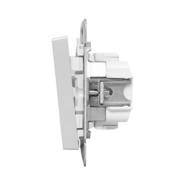  Выключатель кнопочный 1-кл. СП Эпика механизм алюм. EKF UP1-SWA-13 фото в каталоге от BTSprom.by